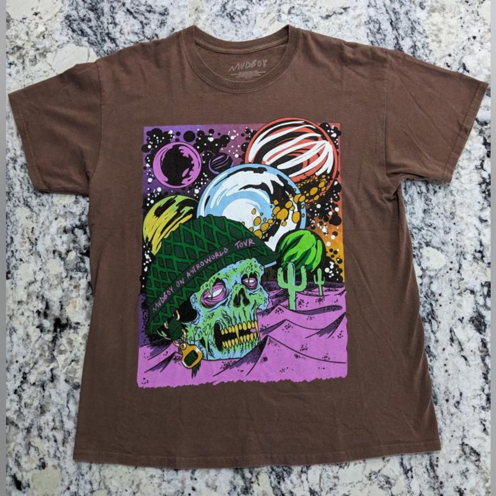 Sheck Wes Mudboy Astroworld Graphic Tour Shirt